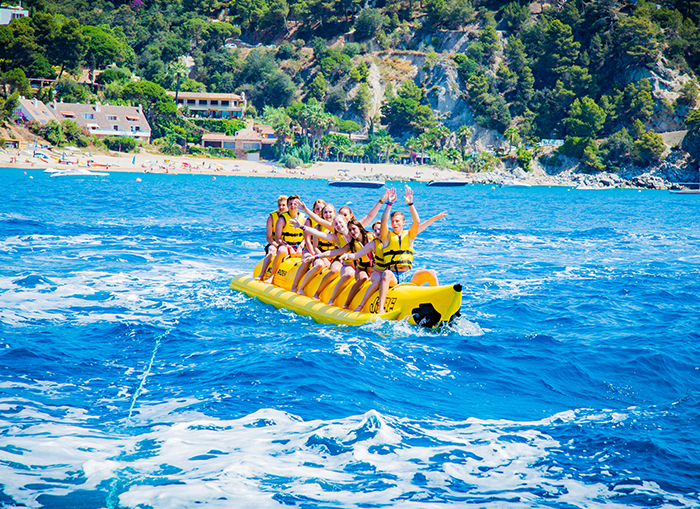 Beachparty Ausflug - Malgrat de Mar - Bananaboat