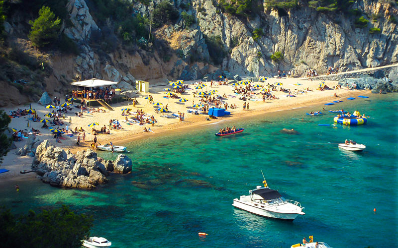 Ausflug Beachparty Lloret de Mar - Luftbild