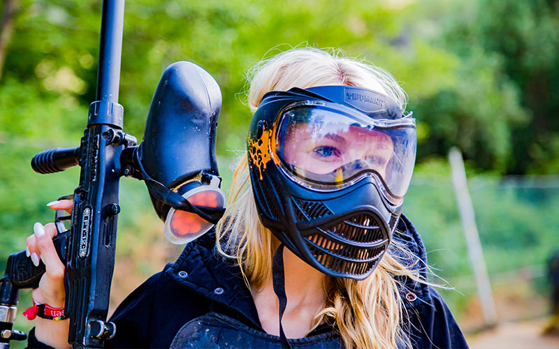 Ausflug Paintball Lloret de Mar - Girls Brustschutz