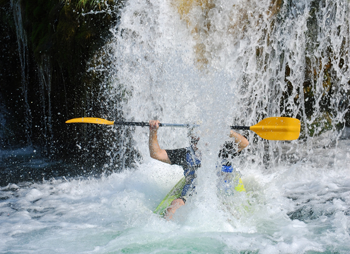 Ausflug Novalja - Kajak - Wasserfall