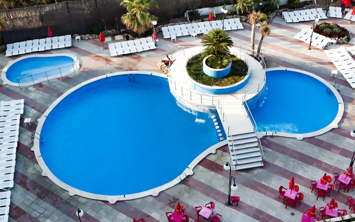 Hotel Olympic Calella - Pool Balkonsicht