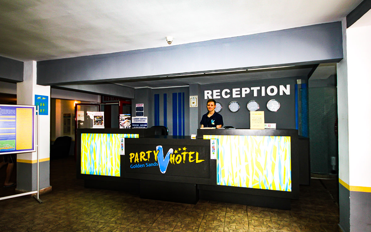 Party Hotel Golden Sands Vladislav - Goldstrand - Rezeption