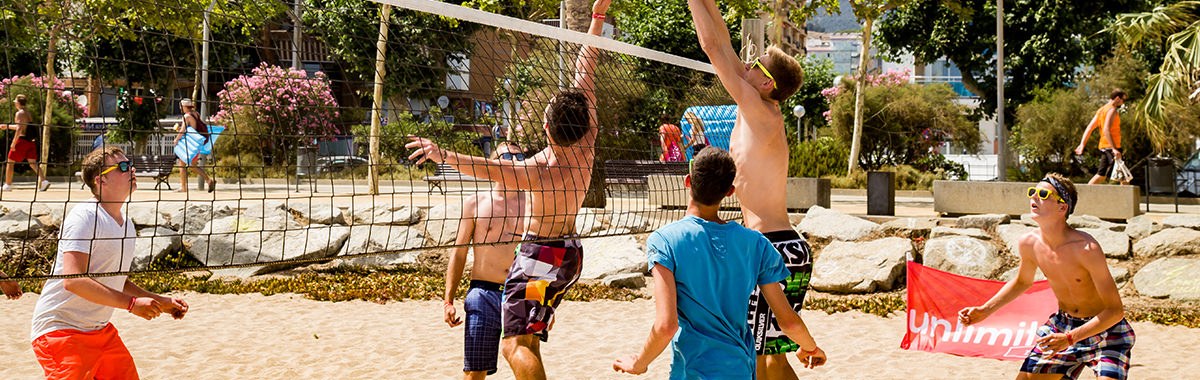 Malgrat de Mar - Abireise - Volleyball am Strand